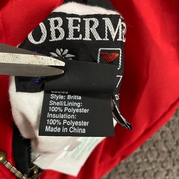 Obermeyer 1947 Reversible Jacket Sweater Women's Size 6 Ski Fair Isle Full Zip - Picture 9 of 15